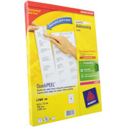 Avery L7164-100 White Self-adhesive label addressing label