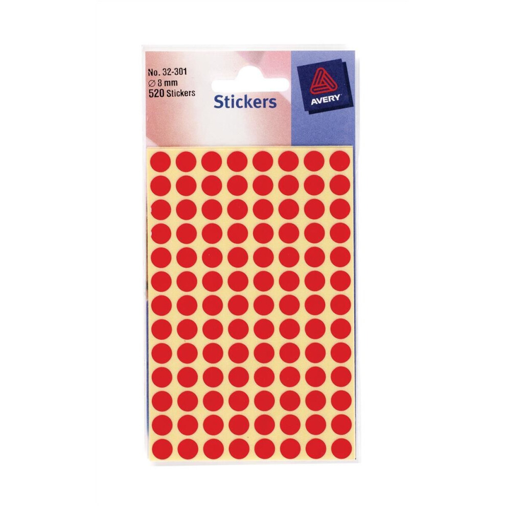 Avery Coloured Labels In Packets
