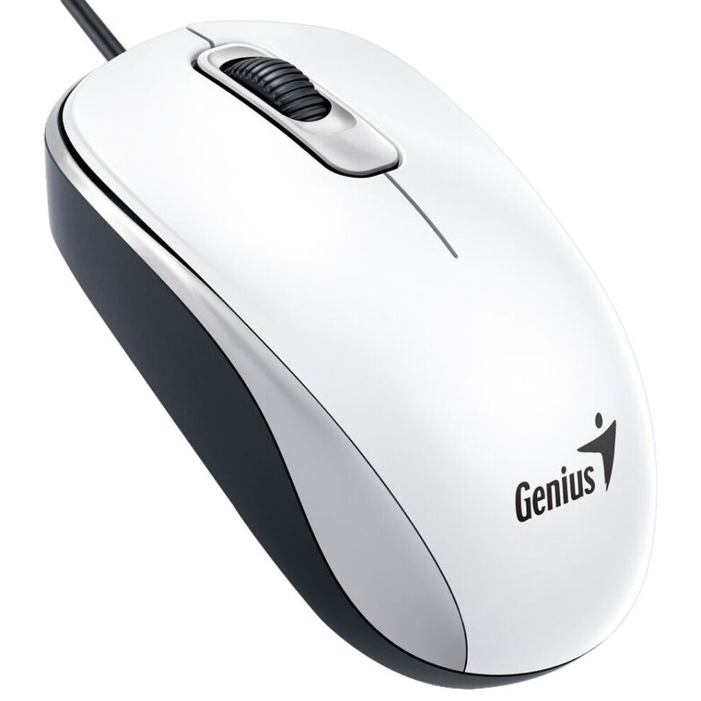 Genius DX-110 USB Optical 1000DPI Ambidextrous White mice-image-OPC-PJP6QP-NEW