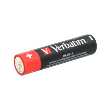 Verbatim Piles alcalines AAA, Alcaline, Cylindrique, 1,5 V, 10 pièce(s), AAA, Noir, Rouge