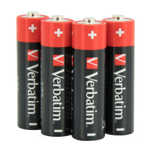 Verbatim Pile alcaline AA, Alcalina, Cilindrica, 1,5 V, 10 pezzo(i), AA, Nero, Rosso