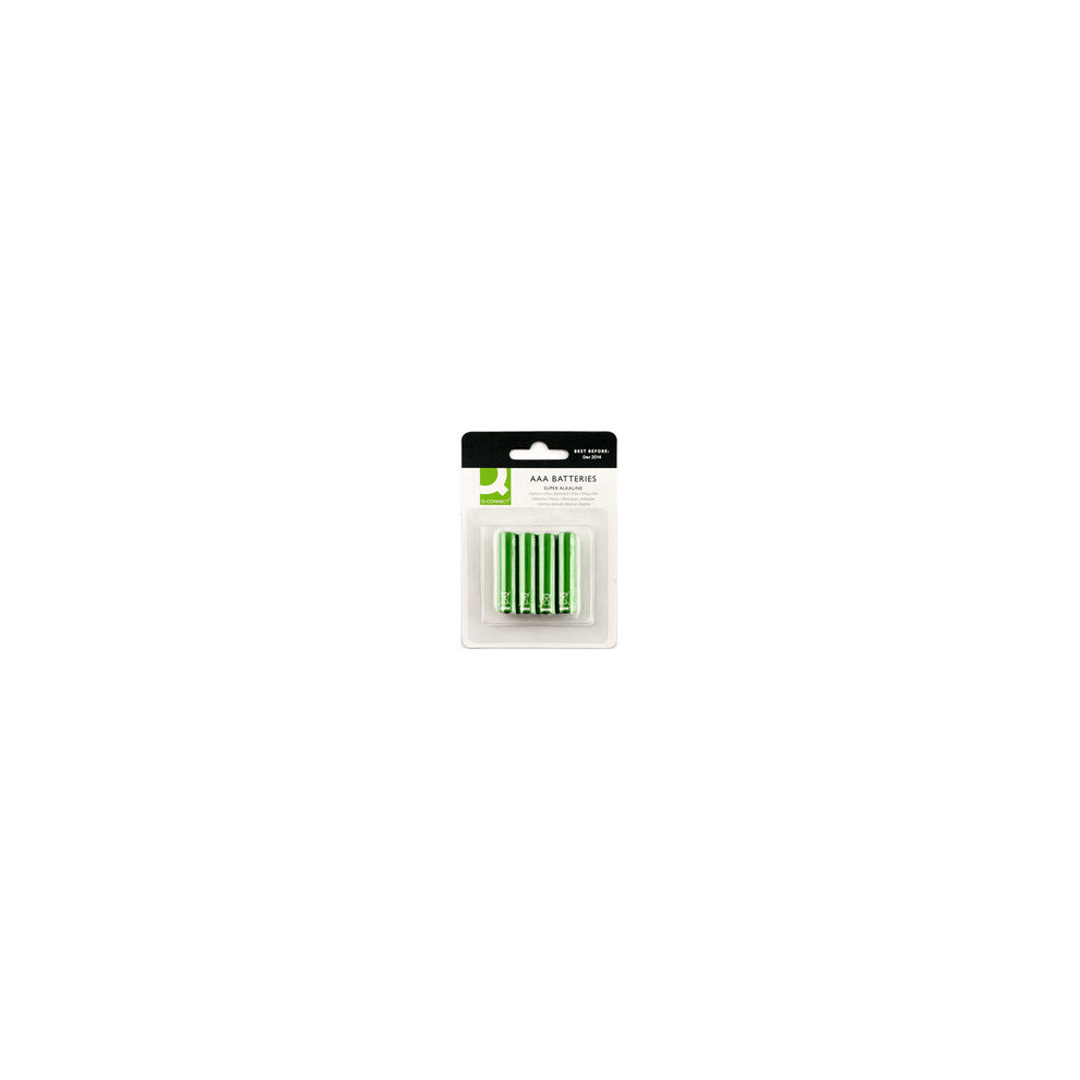 Q-CONNECT Pack of 4 AAA Single-use Alkaline batteries (KF00488) - Image 4