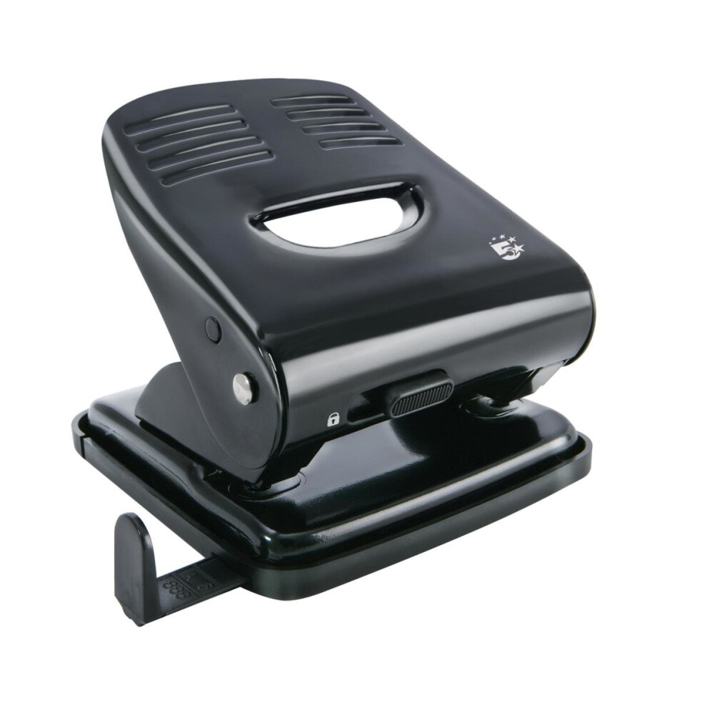 5 Star office Punch 2-Hole Metal with Plastic Base Capacity 30x...