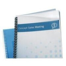 GBC PolyClearView Binding Covers 350micron A4 Clear/Matted (100)