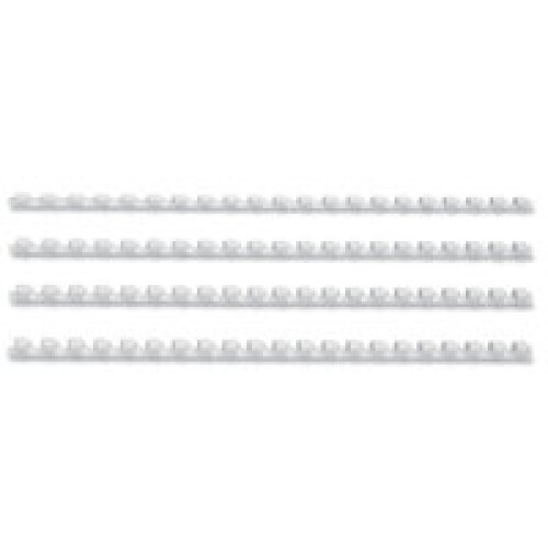 GBC CombBind Binding Combs 8mm White (100)