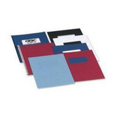 GBC LeatherGrain Binding Covers 250gsm A4 Dark Red (100)