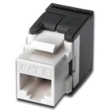 Keystone Jack CAT 6 - Digitus - RJ45 zu LSA - Unshielded - Werkzeuglose Verbindung - Weiß