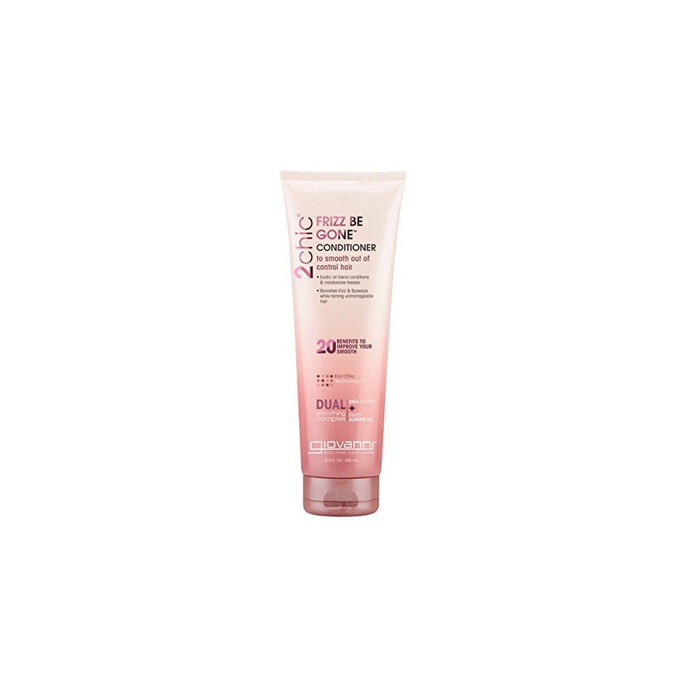 Giovanni, 2chic, Frizz Be Gone Conditioner, Shea Butter + Sweet Almond Oil, 250ml