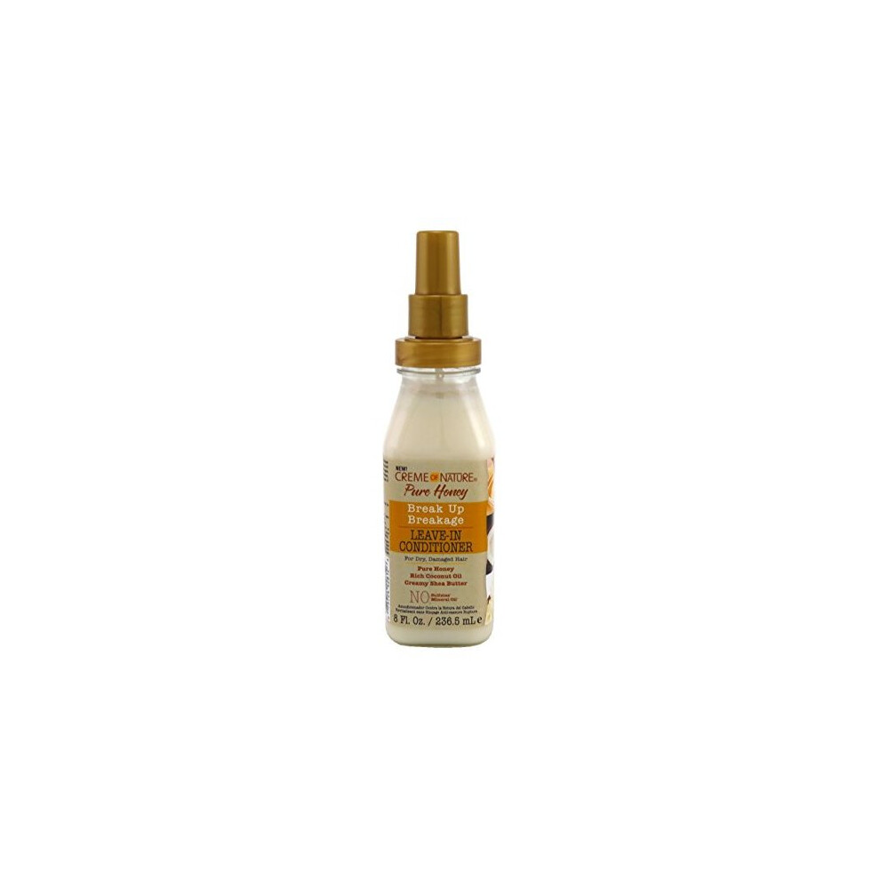 Photos - Hair Product Creme Of Nature Pure Honey Leave-In Conditioner 8 Ounce Pump (236ml)