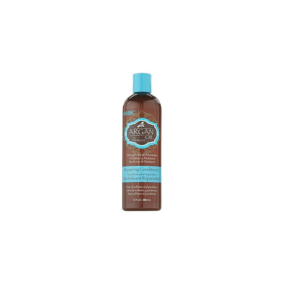 Hask Argan Oil Repairing Conditioner, 12 Oz - Deep Hydration & Repair For Damaged Hair