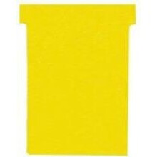 Nobo T-Card Size 2 48 x 85mm Yellow (100 Pack)