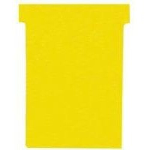 Nobo T-Card Size 2 48 x 85mm Yellow (100 Pack)