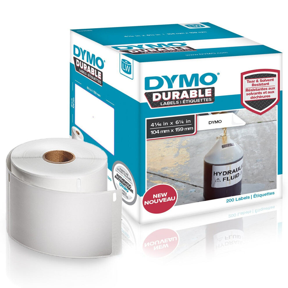 DYMO 1933086 DirectLabel-etikettes, 104mm x159mm, Pack qty 200