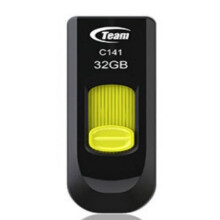 Team Group C141 32GB USB 2.0 USB Type-A connector Black, Yellow...
