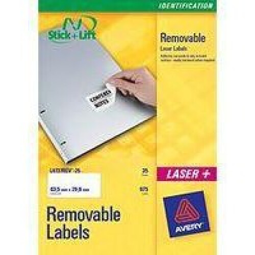 Avery L4737REV-25 White 675pc(s) self-adhesive label
