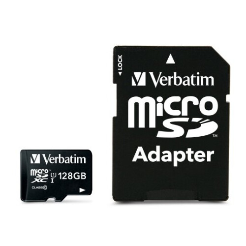 Verbatim Scheda micro sd - Verbatim - 128Go - Nero