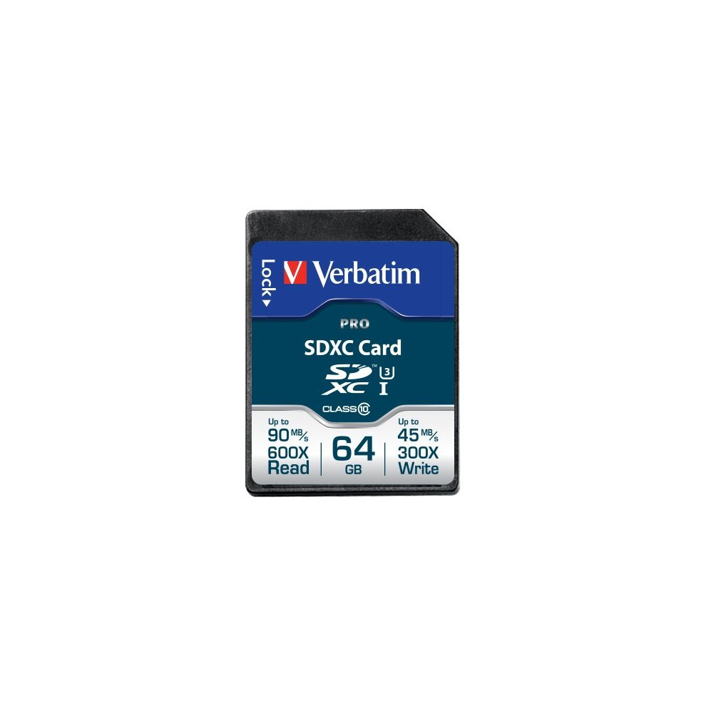 Verbatim Pro 64GB SDXC UHS Class 10 memory card