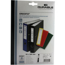Durable ORDOFIX 60 mm Rectangle Black 10pc(s) self-adhesive label
