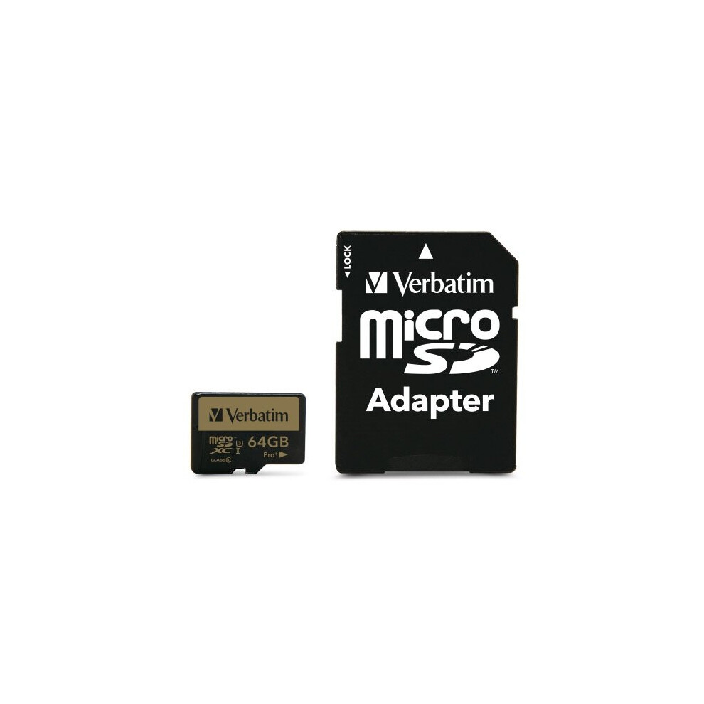 Verbatim Pro+ 64GB MicroSDHC MLC Class 10 memory card