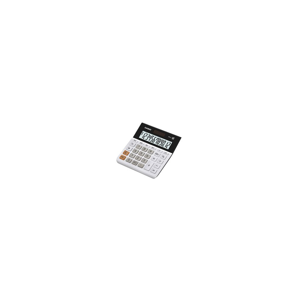 Casio MH-12-WE Desktop Basic Black, White calculator