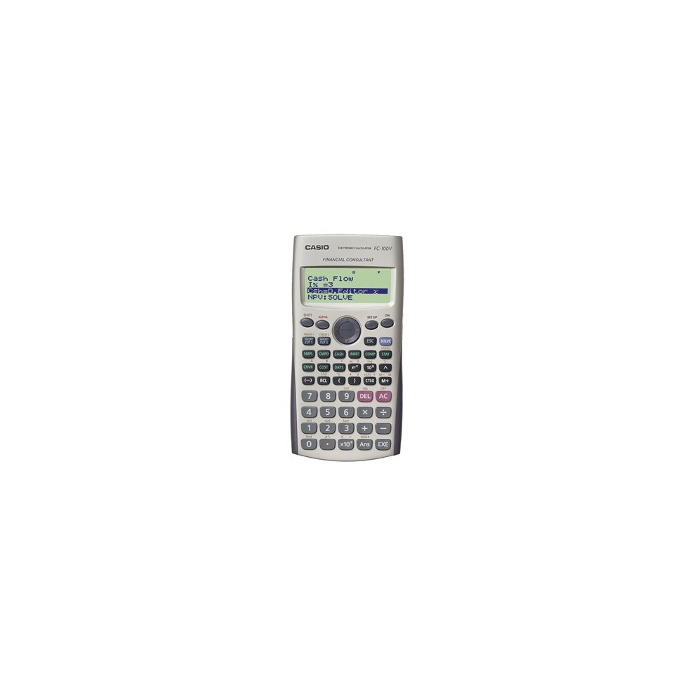 Casio FC-100V Pocket Financial Grey calculator