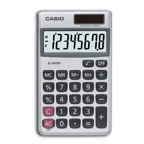 Casio Casio SL-300SV Pocket Basic Silver calculator