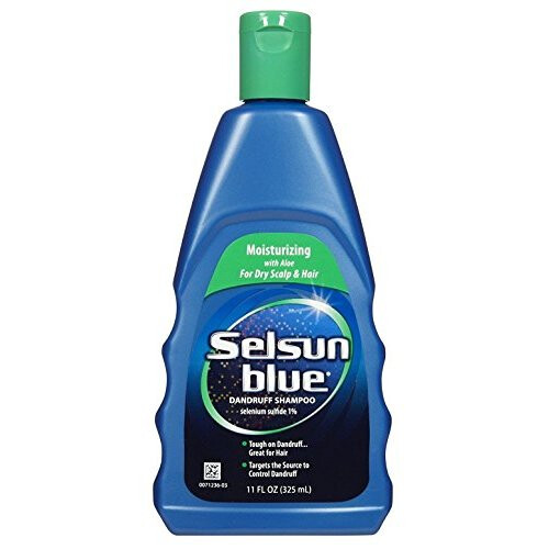 Champô Anticaspa Selsun Blue Hidratante com Aloe 11 oz (Pacote de 3)