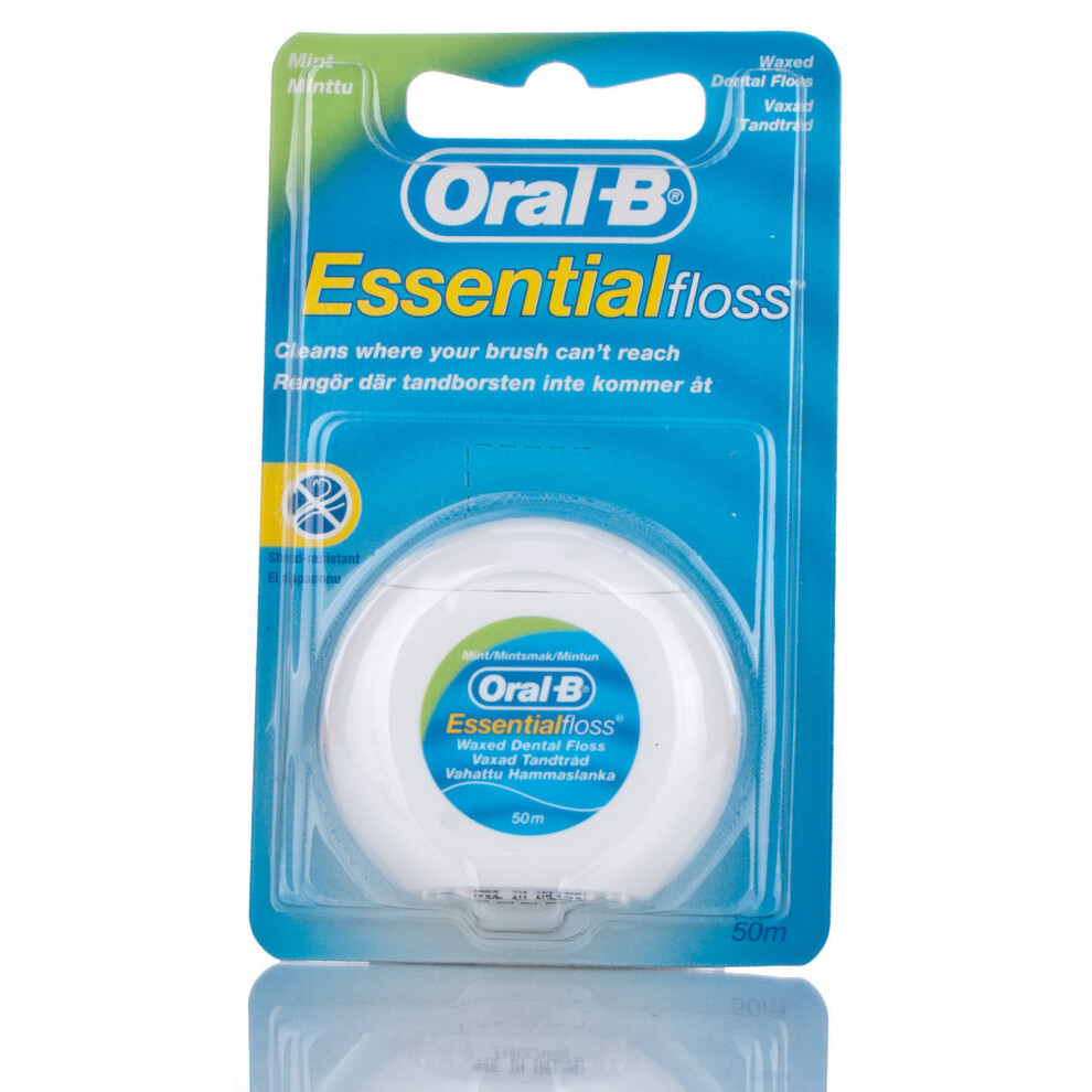 Oral B Floss Essential Mint Waxed MINT DENTAL 50M WAX