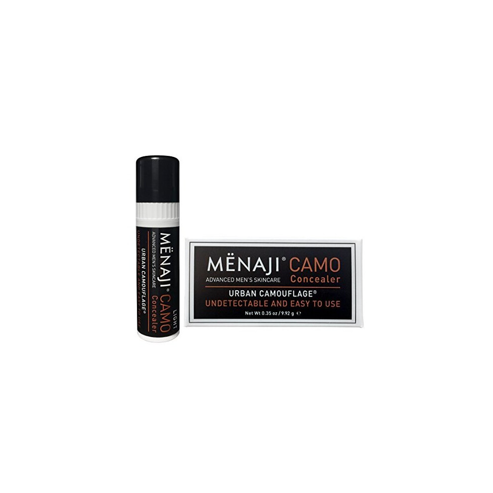 Mnaji CAMO Concealer Magnum Light Undetectable Men's Concealer with SPF 8 Fragrance-Free Hypoallergenic Lip-Balm Sized Applicator