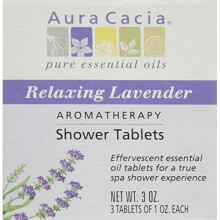 Tabletes de Duche Relaxantes de Lavanda, 85 g - 3 Tabletes de 28 g Cada