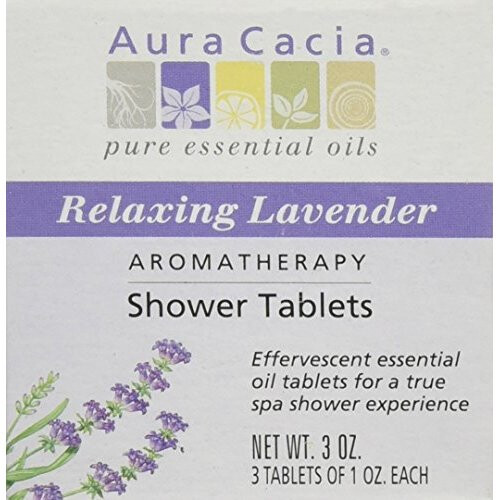 Tabletes de Duche Relaxantes de Lavanda, 85 g - 3 Tabletes de 28 g Cada