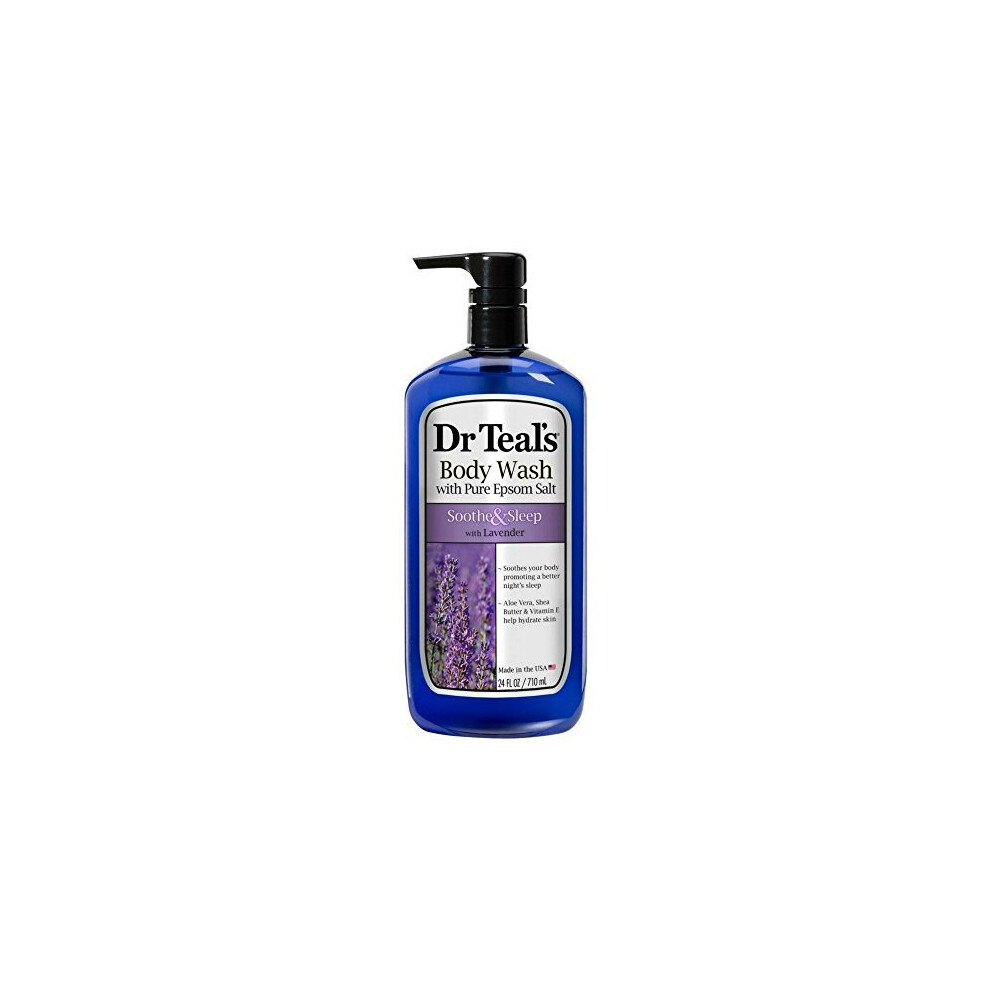 Photos - Shower Gel Pure Dr Teals  Epsom Salt Body Wash Soother &amp Moisturize With Lavender 24 oz  (Pack of 3)