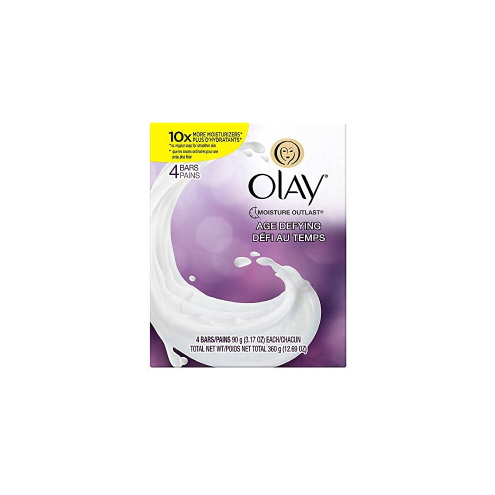 Olay Age Defying Beauty Bar Soap, 4 ct