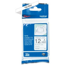 Cinta BROTHER - TZER231 - Negro sobre blanco 12 mm - Qt 1