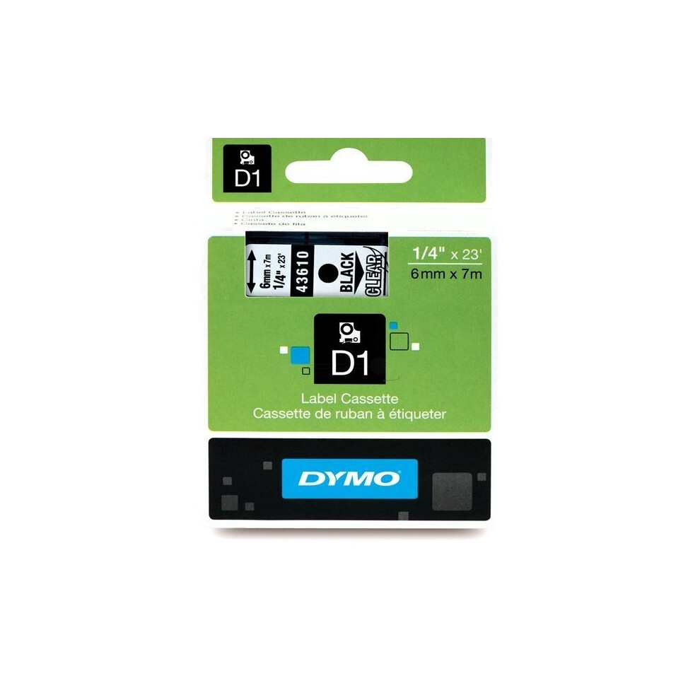 DYMO 43610 (S0720770) DirectLabel-etikettes, 6mm x 7m