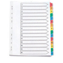 Q-CONNECT KF01520 Numeric tab index Multicolour tab index