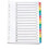 Q-CONNECT KF01520 Numeric tab index Multicolour tab index 1