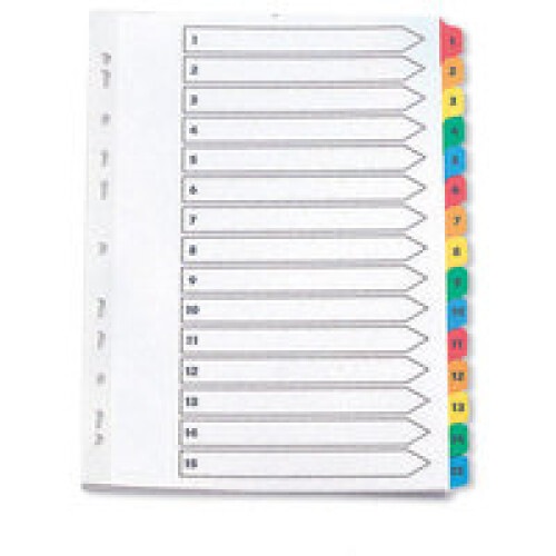 Q-CONNECT KF01520 Numeric tab index Multicolour tab index