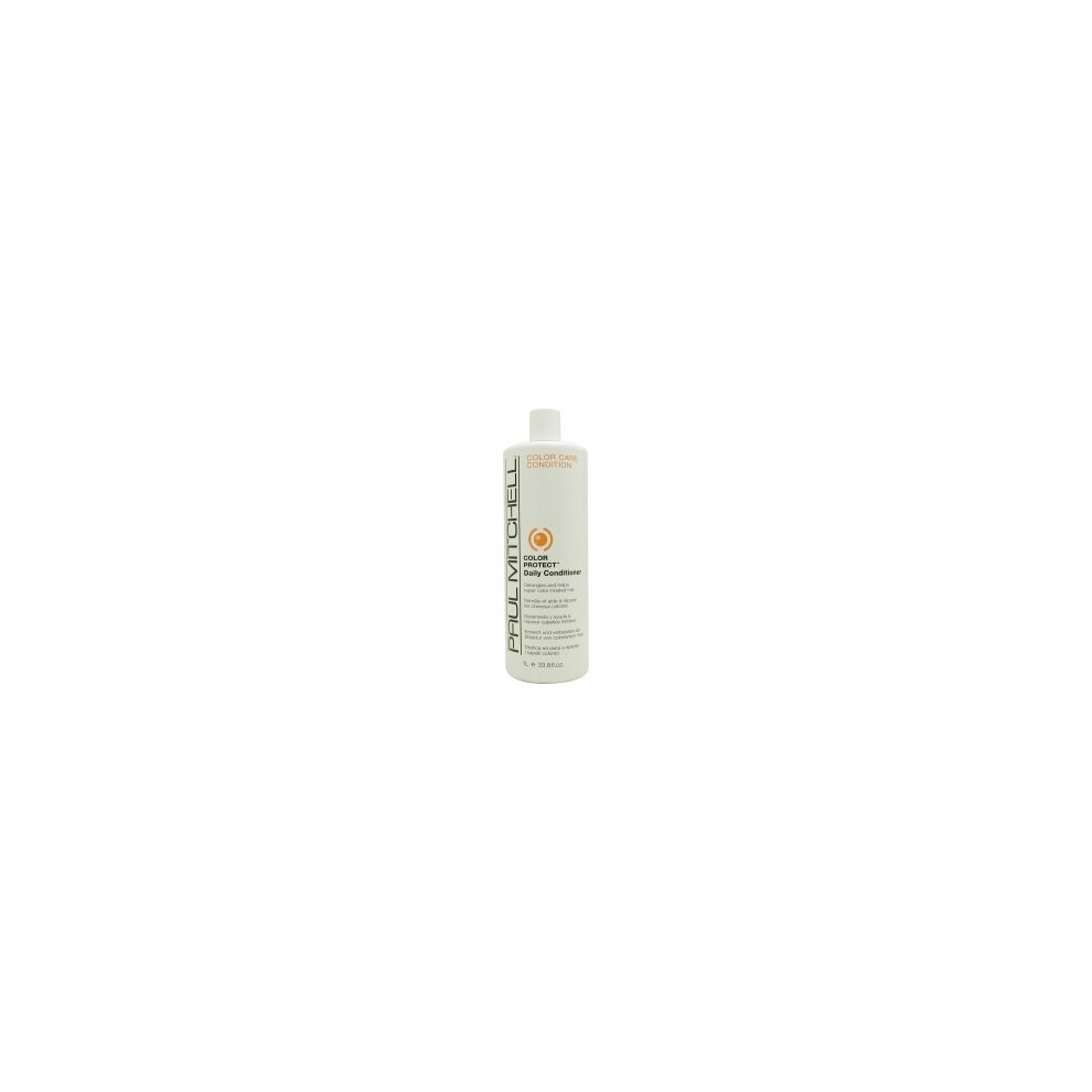 Paul Mitchell Color Protect Daily Conditioner, 33.8 Oz - Color-Safe Hydration For Color-Treated Hair