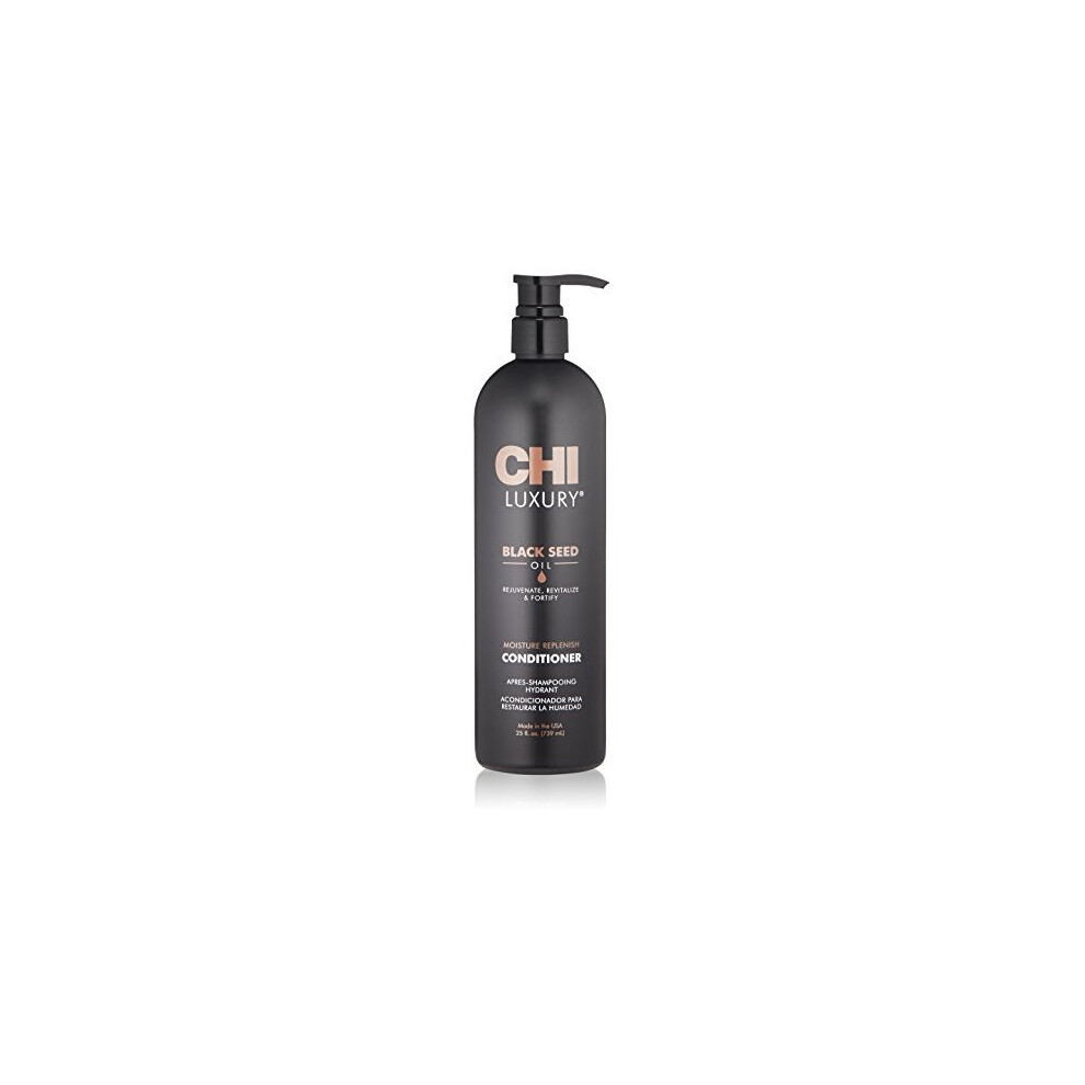 Chi Luxury Black Seed Oil Moisture Replenish Conditioner, 25 Fl Oz