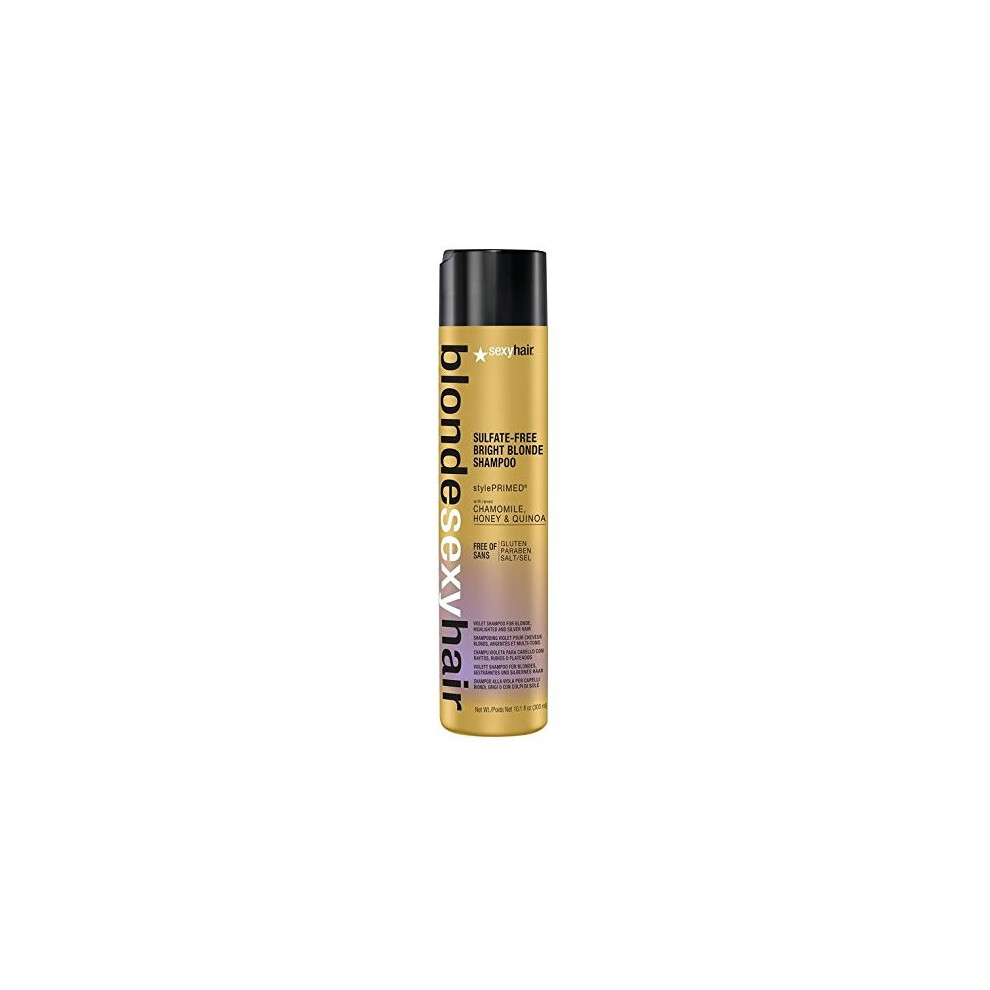 Sexy Hair Blonde Sulfate-Free Bright Violet Shampoo, 10.1 Ounce