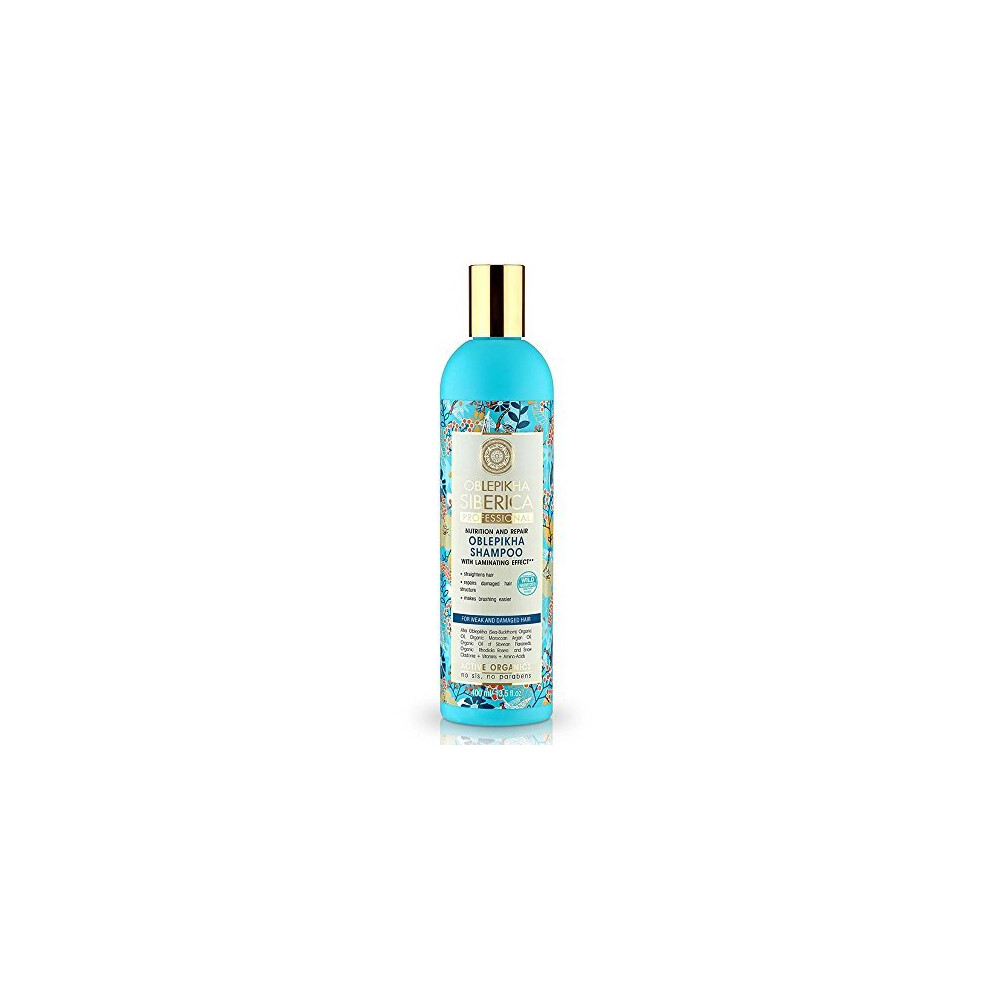 Natura Siberica Oblepikha Shampoo For Weak And Damaged Hair, 400 Ml