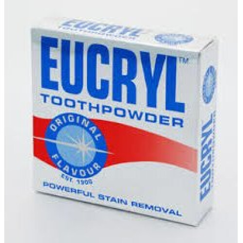 3 x Eucryl Toothpowder Original Stain Removing 50g Powder