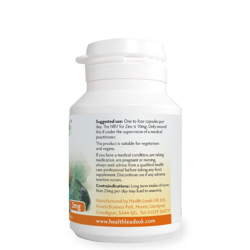 Zinc 2mg x 90 capsules 2