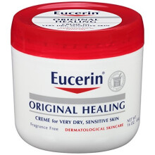 Eucerin, Crème Cicatrisante Originale, Peau Extrêmement Sèche et Abîmée, Sans Parfum, 16 oz (454 g)