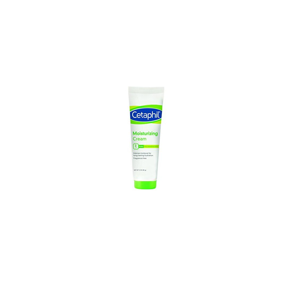 Cetaphil Moisturizing Cream, Fragrance Free, 3 Ounce (Pack of 3) (Packaging May Vary)