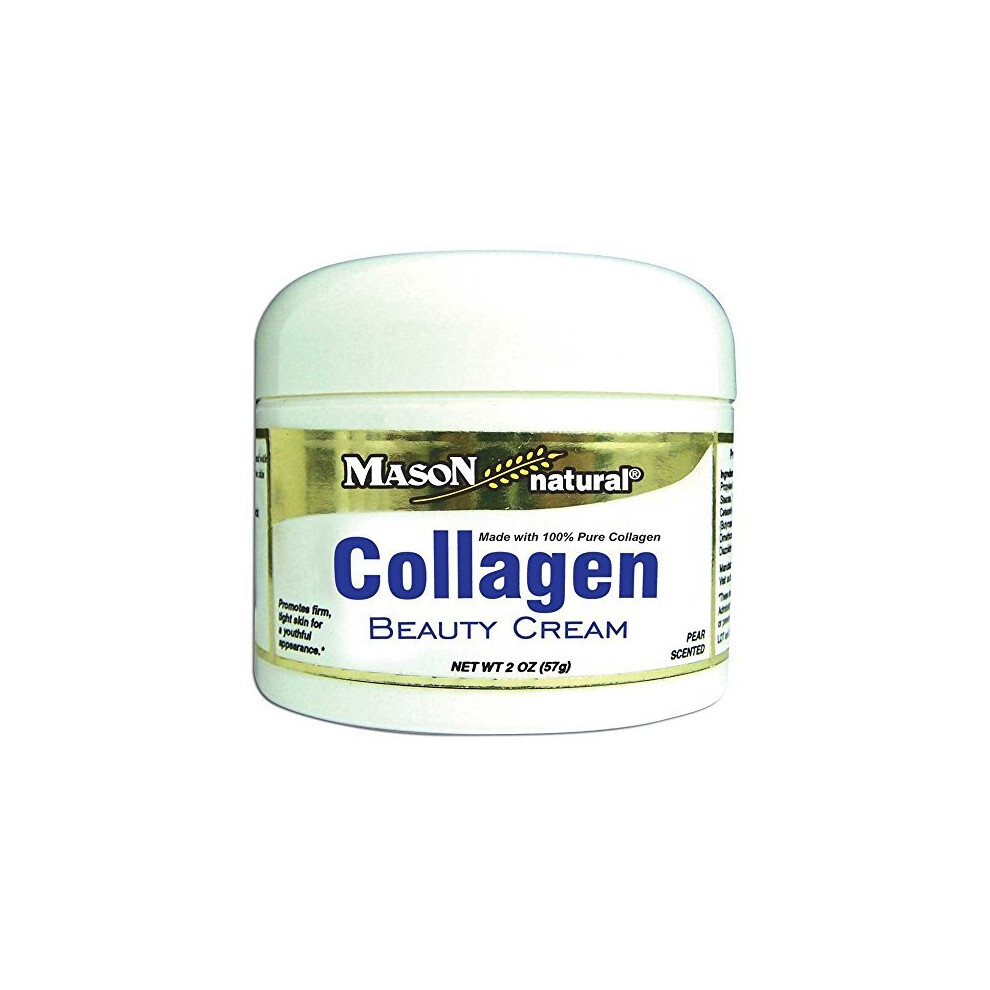 Mason Natural Vitamins Collagen Beauty Cream 100% Pure Collagen Pear Scent, 2 Fluid Ounce