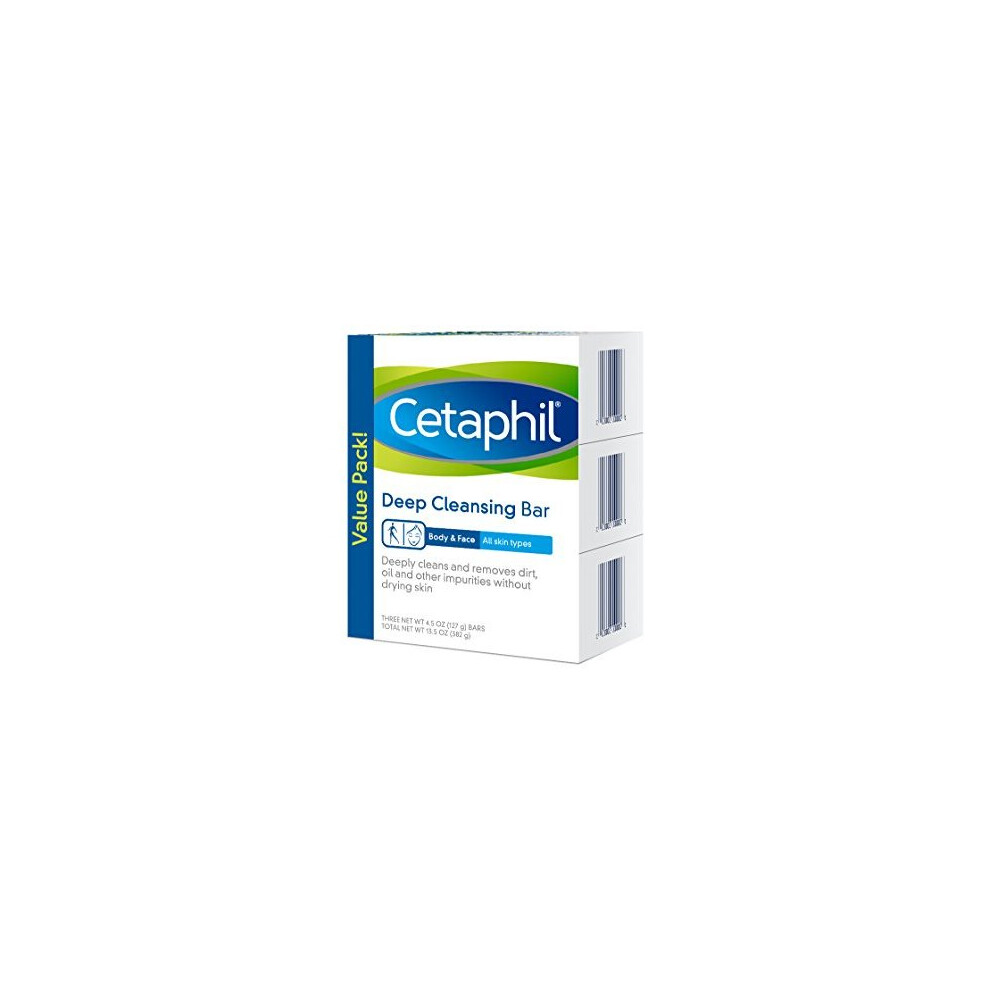 Cetaphil Deep Cleansing Face &amp Body Bar for All Skin Types