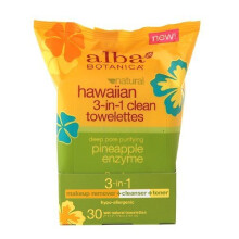Alba Botanica Hawaiian Towelettes 3In1 30 Ct