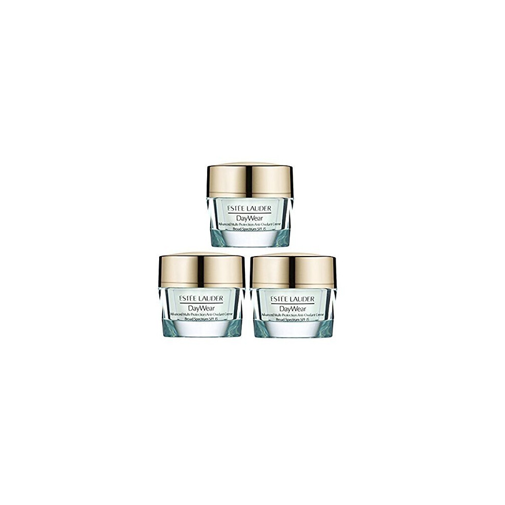 Estee Lauder DayWear Advance Multi-Protection Anti-oxidant Creme SPF15 - 1.5oz45ml Travel Size (Set 3 Jars .5oz each)